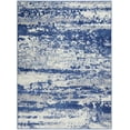 thumbnail image 3 of Nourison Whimsicle Modern Artistic Ivory Navy 6' x 9' Area Rug, (6' x 9'), 3 of 9