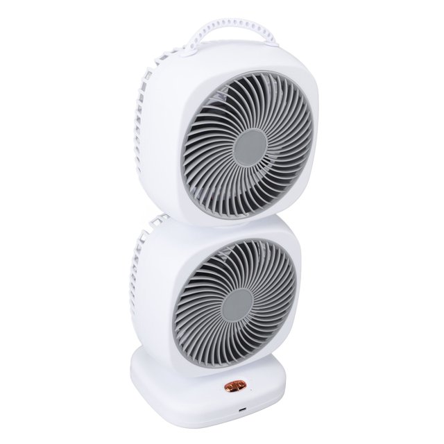 Ventilador De Doble Torre, Ventilador De Mesa Oscilante 5 Velocidades Portátil Que Ahorra Espacio Para El Hogar Para Acampar
