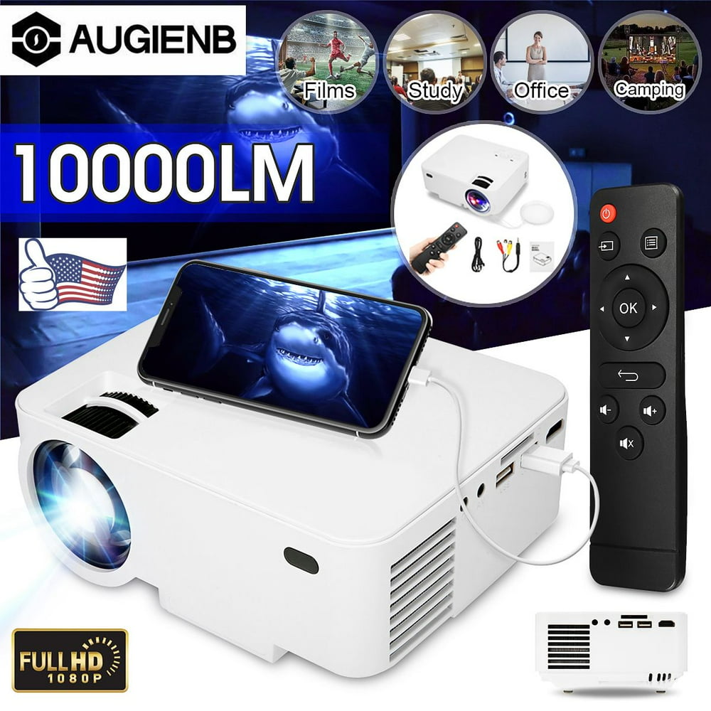 Wifi Projector, 10000 Lumens Long life LED 1080P Full HD LED Home