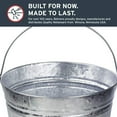 thumbnail image 4 of Behrens (#C17) Hot-Dipped Galvanized Steel Utility Pail 4.25 gal - Silver, 4 of 10