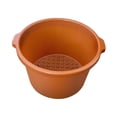 thumbnail image 2 of Cuenca para Remojar Pies con Protuberancias de Masaje Y Fondo Seguro Hecha en Pp Sólido Equipada con Asa Ergonómica Adecuada para Mujeres Descanso Tra marrón claro, 2 of 8