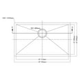 thumbnail image 4 of Dawn® Undermount Square Single Bowl Sink, 4 of 7