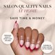 thumbnail image 2 of Press On Nails Glamnetic Rose Garden, semitransparente, rojo, 2 of 6