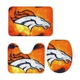 thumbnail image 4 of Juego de alfombras de baño de 3 piezas del equipo Broncos Alfombra antideslizante para baño de 24 x 16 pulgadas, 4 of 7
