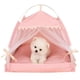 thumbnail image 2 of ZK20 Pet Dog Tent House Floral Print Enclosed Cat Tent Bed Indoor Folding Portable Comfortable Kitten Bed Kennel For Small Pets ShopWise Round, 2 of 16