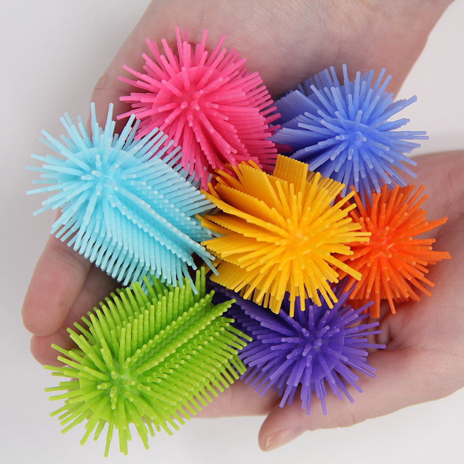 Spike Silicone Fidget Tactile Pencil Topper, Sensory Motor Aid for School, Home, Work (Multicolor 8 Pack)