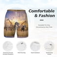 thumbnail image 5 of Lsque Mens Swim Trunks Wildlife Protection Pattern - Bathing Suit Compression Liner - Beach Swim Shorts Swimwear - (S-3XL) - Stretch Quick Dry -Medium, 5 of 9