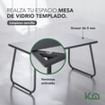 thumbnail image 4 of Sala Exterior Para Jardín Silver Textilene Mesa de Centro con Vidrio KingsHouse gris oscuro 4 piezas, 4 of 8
