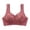 hwj# Watermelon Red420, variant on Huowey Bras For Women No Underwire Solid Color Floral Lace Front Snap Wirefree Tank Bra Wide Comfort Straps Soft Full Coverage Support Brassiere For Pregnant Elderly,Purple