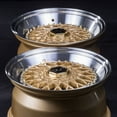 thumbnail image 2 of For 15x8 inch (1 Single Wheel Only) JNC Wheels - 15" JNC004 Gold Machined Lip Gold Rivet Rim - 4x100/4x114.3 JNC Wheels-20222034118, 2 of 2