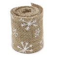 thumbnail image 1 of 6.56ft Christmas Burlap Ribbon Decorative Burlap Ribbon Roll Jute Burlap Roll, 1 of 2