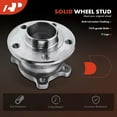 thumbnail image 6 of A-Premium 2 x Rear Wheel Bearing and Hub Assembly with ABS Compatible with Volvo XC60 2010-2017, FWD Only, Replace # 512529, 6 of 9