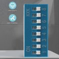thumbnail image 4 of 10 Pcs 2.54mm Pitch 8 Positions 16 Pin Blue DIP Switch 8P, 4 of 5