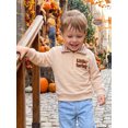 thumbnail image 4 of RUINIXCW Toddler Baby Boy Girl Thanksgiving Sweatshirt Outfit Infant Baby Boys Girls Fall Shirt Clothes Casual Letter Turkey Embroidery Plaid Collar Half Zip Up Long Sleeve Pullover Tops, 4 of 9
