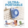 thumbnail image 6 of Diveblues Portable Turbo Fan, 100-Speed Rechargeable Handheld Fan with LED Display for Travel, Office and Outdoor Use, 6 of 9