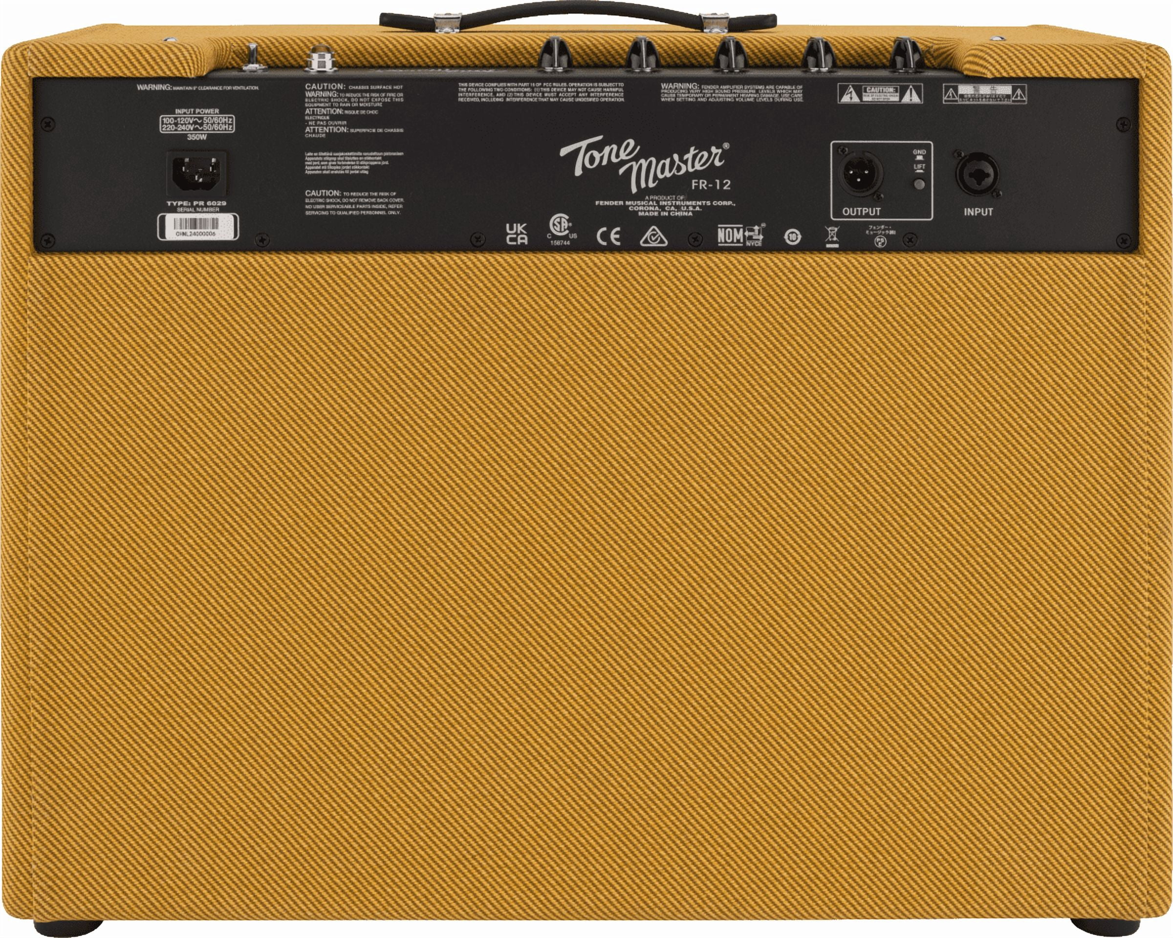 Fender Tone Master FR-12 Electric Guitar Powered Cabinet, 1000W, Tweed