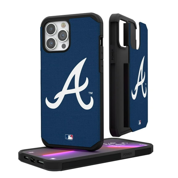 Atlanta Braves iPhone Solid Design Rugged Case