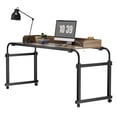 thumbnail image 3 of TidBay Overbed Table with Wheels, Adjustable Legs Height Rolling Over Bed Desk, Heavy Duty Laptop Table for Hospital and Home, 120x40cm, 350lbs Weight Capacity, 3 of 6