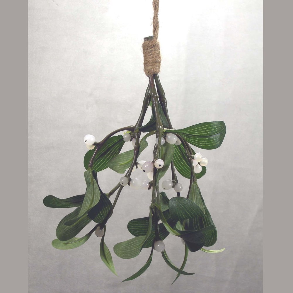 1 Pc, Hanging Artificial Mistletoe Bundle With 3 Stems