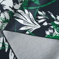 thumbnail image 6 of SAFAVIEH Malibu Keiran Leaves Polyester Machine Washable Area Rug, Black/Green, 6' x 6' Round, 6 of 11