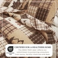 thumbnail image 2 of Lodge Quilt Set - Lightweight, Soft, All-Season - 2-Piece Reversible Rustic Bedding Set (Twin / Twin XL, Deer & Leaf Patchwork), 2 of 6
