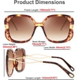 thumbnail image 5 of FEISEDY Oversized Butterfly Sunglasses for Women Fashion Charming Ladies Sunglass B2705, 5 of 14