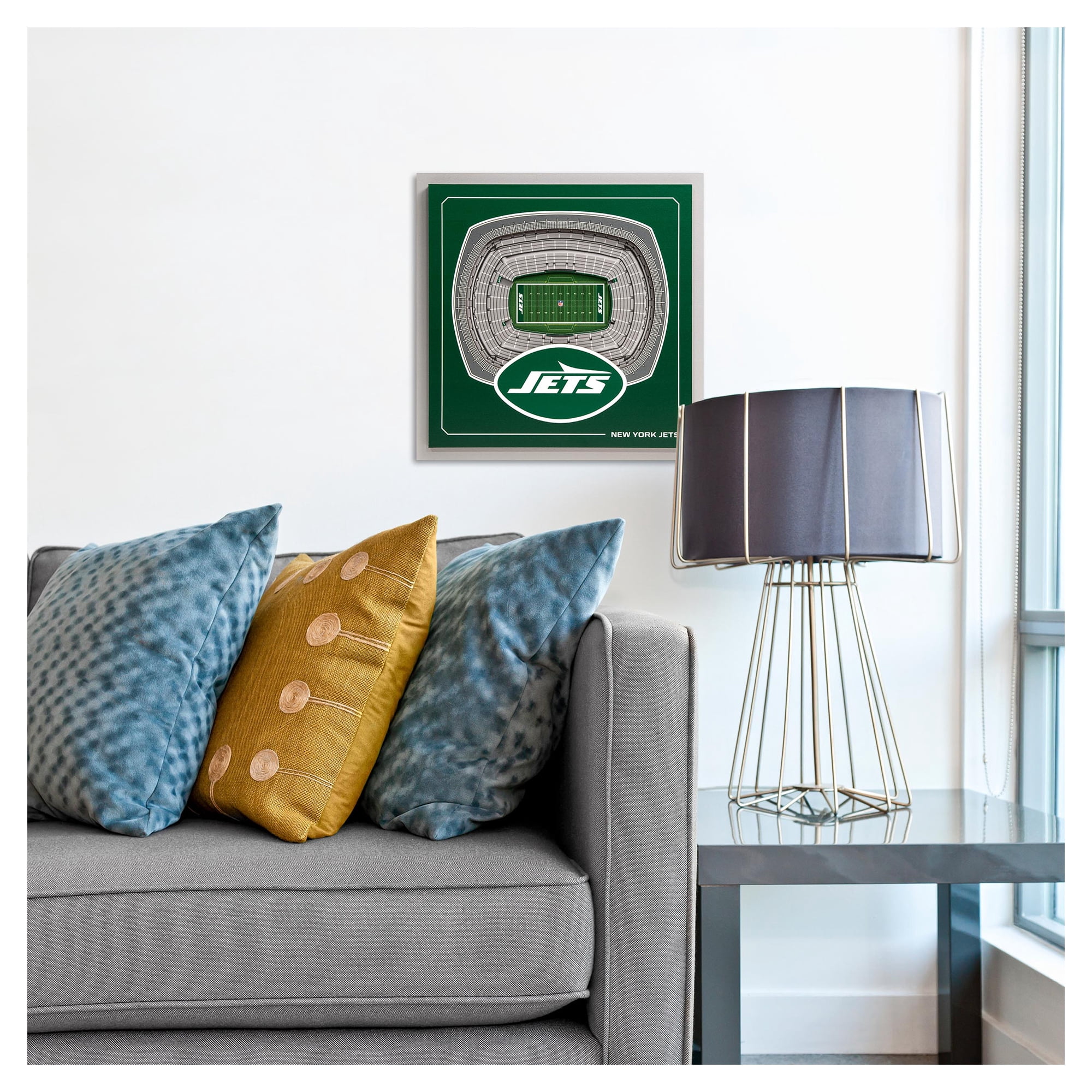 IDNA New York Jets 12" x 12" Stadium Series 3D Wall Art