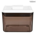 thumbnail image 1 of Food Sealed Storage Box Plastic Grain Jar with Storage Box Milk Powder Lid Snacks Milk Powder Airtight Container, 1000ml, Brown, 1 of 7