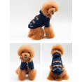thumbnail image 3 of Ropa para mascotas ropa para perros y gatos otoño e invierno hebilla de cuerno ropa para perros con capucha azul S oso de fresa Electrónica, 3 of 5