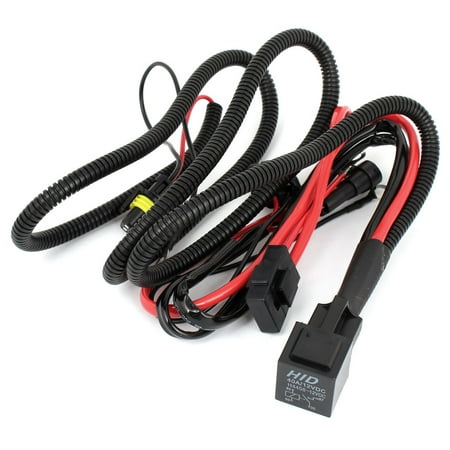 - Xenon HID Conversion Kit Relay Wiring Harness Wire Upgrade H8 H11 12V 40A