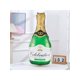 thumbnail image 1 of 1pc Black Creative Champagne Bottle Shaped Aluminum Foil Balloon, Party Supplies, Festival Decoration, Birthday Party Supplies, Home Decoration, Scene, 1 of 4