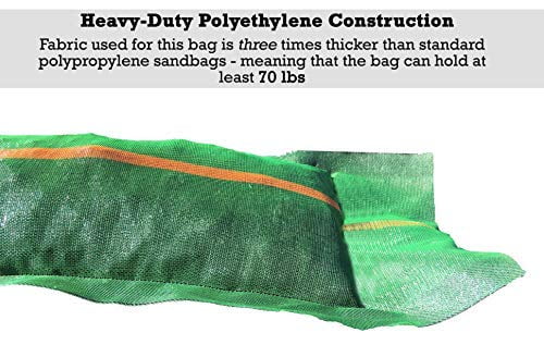 Lasts 1-2 Yrs Tent Sandbags Sand Bag Sandbags for Flooding Monofilament 11 x 48 Long-Lasting Sandbags Pack of 50 Flood Water Barrier Store Bags Sandbaggy Water Curb