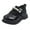 Black_1, variant on Godom Kids Shoes Girls Girls Flat Thick Bottom Non Slip Lightweight Mesh Upper Breathable Toddler/Little/Big Kid
