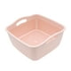 thumbnail image 1 of Injueey Cesta de de frutas y verduras de plástico práctica y práctica con doble asa multifuncional Organizadores de utensilios de cocina Rosa, 1 of 6