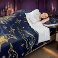 thumbnail image 4 of Homewish Cosmos Sun Moon Queen Sheets, Galaxy Star Cloud Queen Sheet Sets, 4 Pieces, 1 Flat Sheet, 1 Fitted Sheet and 2 Pillowcases, 4 of 6