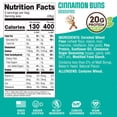 thumbnail image 6 of Lenny & Larry's Fitzels Protein Pretzels Snack,Cinnamon Buns, 20g of Protein, 8 Pack, 6 of 6
