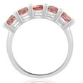 thumbnail image 3 of Pompeii 1Ct TW Five Stone Pink Diamond Wedding Ring Lab Grown Band 14k White Gold, 3 of 4