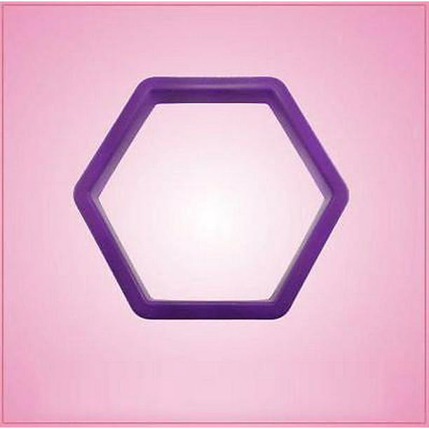 Trivial buket Morgenøvelser Purple Hexagon Cookie Cutter - Walmart.com