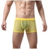 Miarhb Men's Underwear for Women Men's Underwear Breathable Mesh Underwear Middle Waist Men Leisure Sports