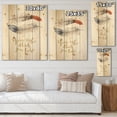 thumbnail image 4 of Designart 'Your VIbe Attracts Your Tribe Two Feathers ' Bohemian & Eclectic Print on Natural Pine Wood, 4 of 5