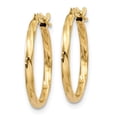 thumbnail image 2 of 14K Yellow Gold Earring Hoop Women'S 13 mm 1.5 Twist Earrings, 2 of 3