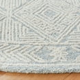 thumbnail image 4 of Safavieh Abstract Dusko Trellis Wool Area Rug, Blue/Ivory, 6' x 6' Round, 4 of 12