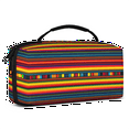 thumbnail image 2 of Herdesigns Bohemian Striped Carry Case Compatible with Nintendo Switch 2, with 20 Game Card Slots, Boho Colorful Striped Portable Travel Carrying Case Pouch for Accessories & Games, 2 of 8