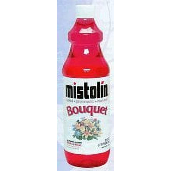 Mistolin Disinfectant, all-purpose cleaner, 28 oz bottle, bouquet scent, best cleaner for bathrooms, floors and kitchens.