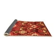 thumbnail image 2 of Ahgly Company Indoor Round Oriental Orange Industrial Area Rugs, 4' Round, 2 of 4