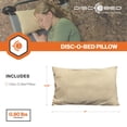 thumbnail image 3 of Disc-O-Bed Lightweight Travel Pillow, Packable, Washable Cover, Cappuccino, 3 of 11