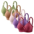 thumbnail image 5 of Fewfanhot Women's 5PC Classic Bras, Solid Color Design with Adjustable Comfort Fit for Everyday Wear, 5 of 6