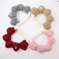 thumbnail image 3 of Heart Pompom Makeup Headband Cute Shower Hairband Women Girls Spa Headband for for Washing Face, Spa, Makeup, Sports, 3 of 8