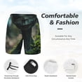 thumbnail image 3 of Naloa Cute Saucerman With Big Eyes Print Men Swim Trunks with Compression Liner ,Board Shorts,Men's Swim Shorts with Drawstring and Elastic Waistband-3X-Large, 3 of 6