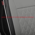 thumbnail image 2 of EKR Custom Fit Chevrolet Equinox Car Seat Covers for Chevy Equinox Premier,LS,LT,L,RS 2018 2019 2020 2021 2022 2023 2024-Breathable Leather Auto Seat Covers(Full Set,Black/Gray), 2 of 7